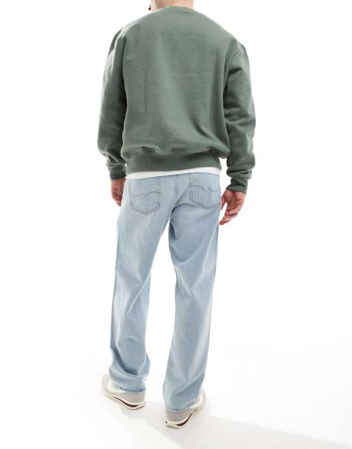 Jack & Jones - Alex - Stugge baggy jeans in lichtblauwe wassing