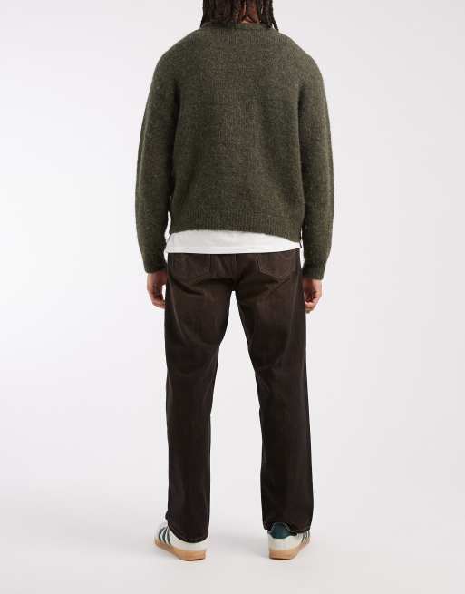 Jack & Jones - Alex - Baggy sorte jeans med brun toning, 2 af 5
