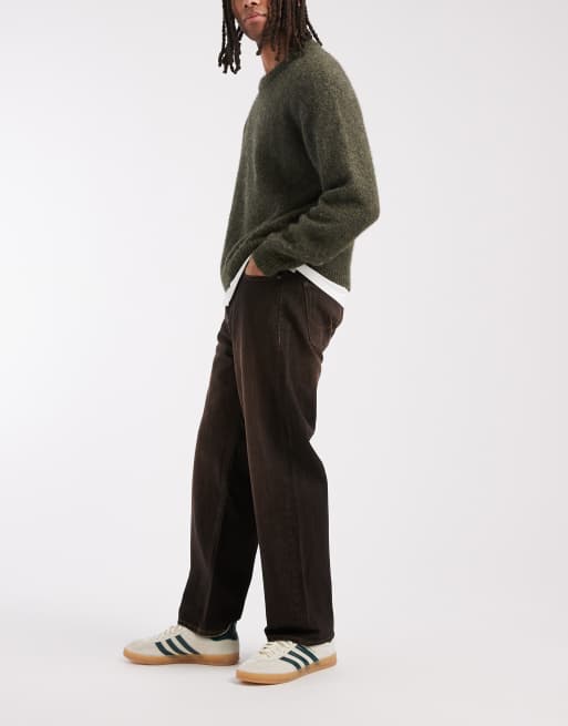 Jack & Jones - Alex - Baggy sorte jeans med brun toning, 3 af 5