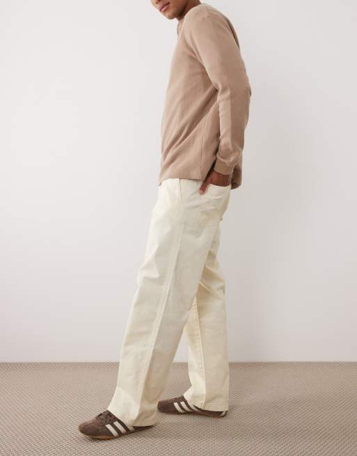 Jack & Jones - Alex - Baggy workwear broek in wit, 3 van 5