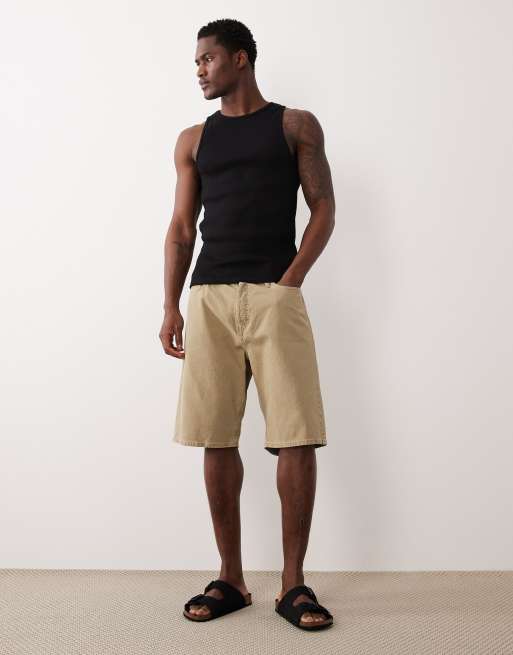 Jack & Jones - Alex - Beige baggy denimshorts, 2 af 5