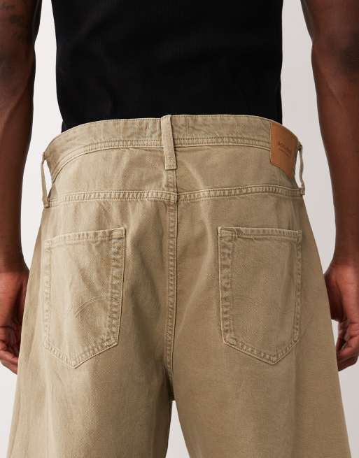 Jack & Jones - Alex - Beige baggy denimshorts, 5 af 5