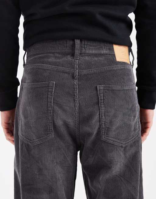 Jack & Jones – Alex – Ciemnoszare luźne spodnie sztruksowe, 4 z 5