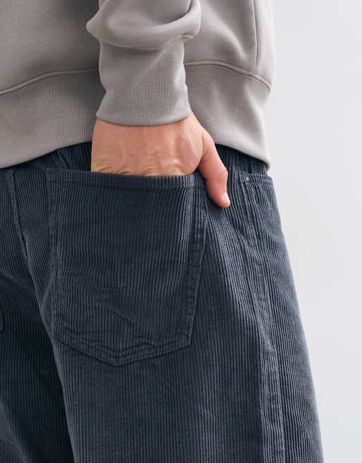 Jack & Jones – Alex – Ciemnoszare luźne spodnie sztruksowe, 4 z 5