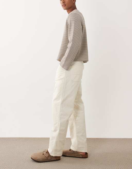 Jack & Jones - Alex - Cremefarvede baggy arbejdsbukser, 3 af 5