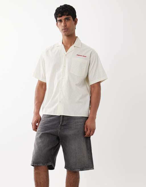 Jack & Jones – Alex – Czarne luźne szorty jeansowe z efektem sprania, 2 z 5