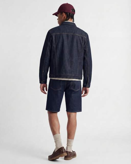 Jack & Jones Alex denim shorts in raw wash with contrast stitch, 3 of 5