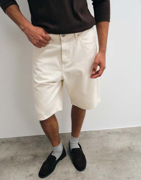 Jack & Jones Alex denimshorts i cream - view 1