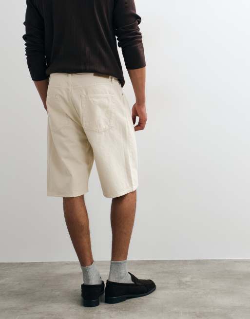 Jack & Jones Alex denimshorts i cream, 3 av 5