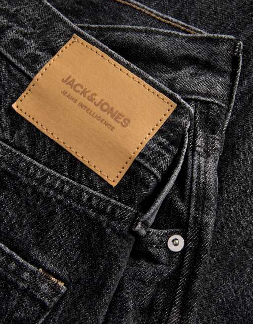 Jack & Jones Alex High-Rise Baggy-Fit-Jeans in schwarzem Denim, 4 von 7