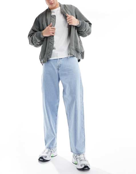 Jack & Jones Alex baggy jeans in light blue
