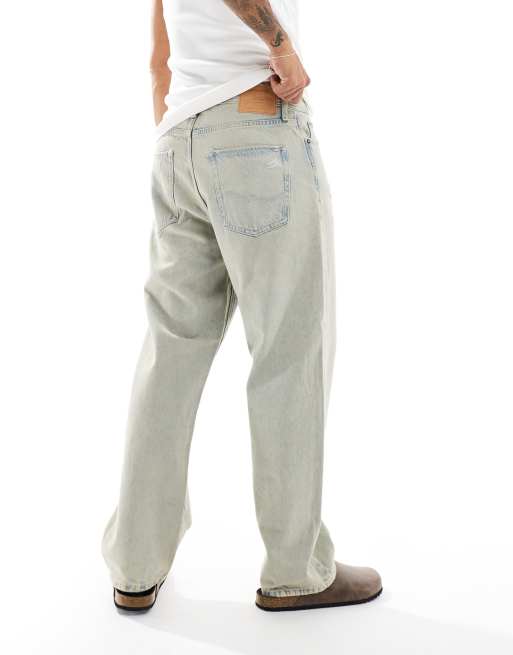 Jack & Jones - Alex - Jeans ampi azzurro acido con strappi , 3 di 5
