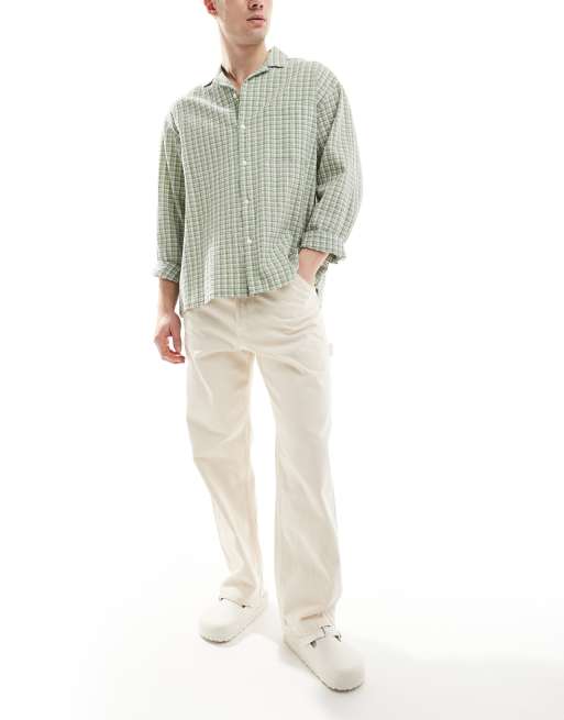 Jack & Jones - Alex - Jeans larghi écru con dettagli carpenter