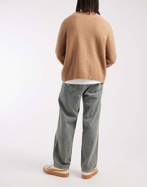 Jack & Jones – Alex – Jeansy baggy w spranym kolorze szarym, 3 z 5