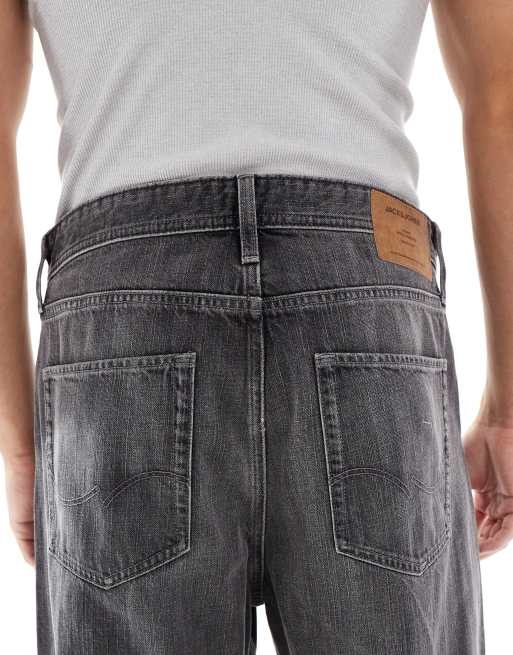 Jack & Jones – Alex – Jeansy o obszernym kroju, w spranym kolorze czarnym, 5 z 5