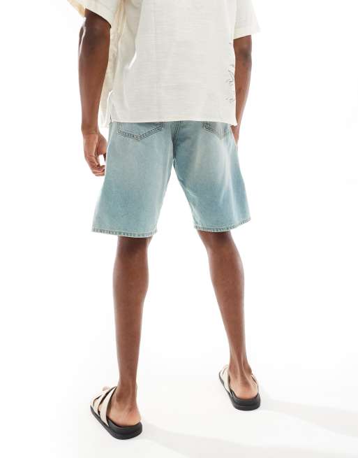 Jack & Jones - Alex - Jorts di jeans larghi lavaggio candeggiato vintage, 4 di 5