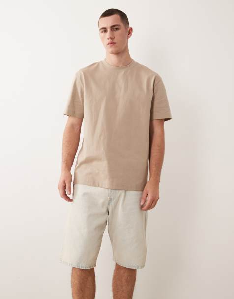 Jack & Jones – Alex – Locker geschnittene Jeans-Shorts in gebleichtem Blau - view 1