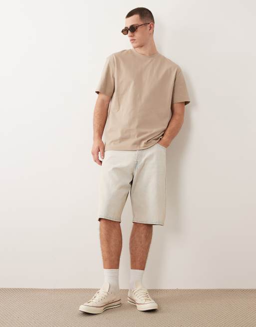 Jack & Jones – Alex – Locker geschnittene Jeans-Shorts in gebleichtem Blau, 2 von 5