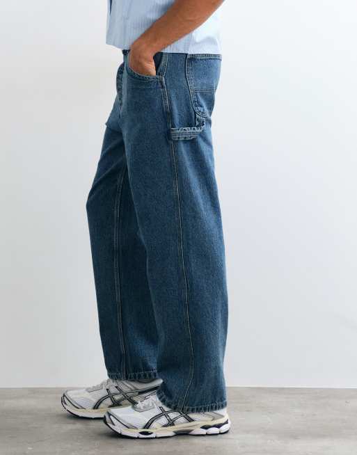 Jack & Jones Alex luźne jeansy carpenter w średnim niebieskim odcieniu, 5 z 5