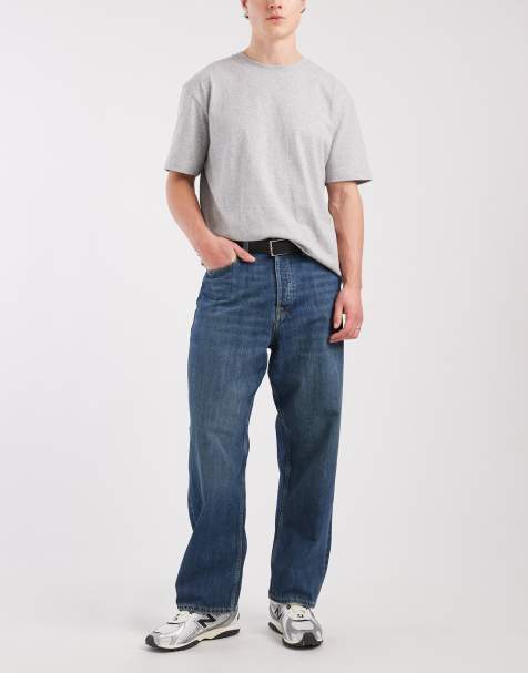 Jack & Jones – Alex – Mellanblå jeans i baggy fit - view 1