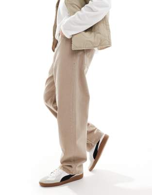 Jack & Jones - Alex - Pantalon ample - Beige-Neutre