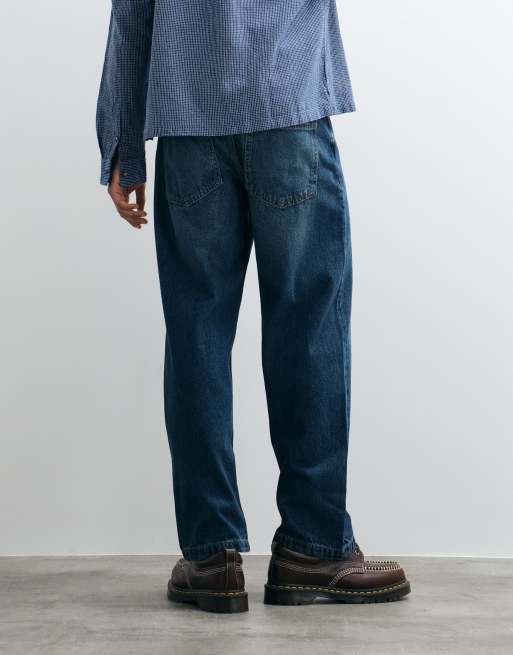 Jack & Jones - Alex - Pantalon baggy - Bleu moyen délavé, 4 de 5
