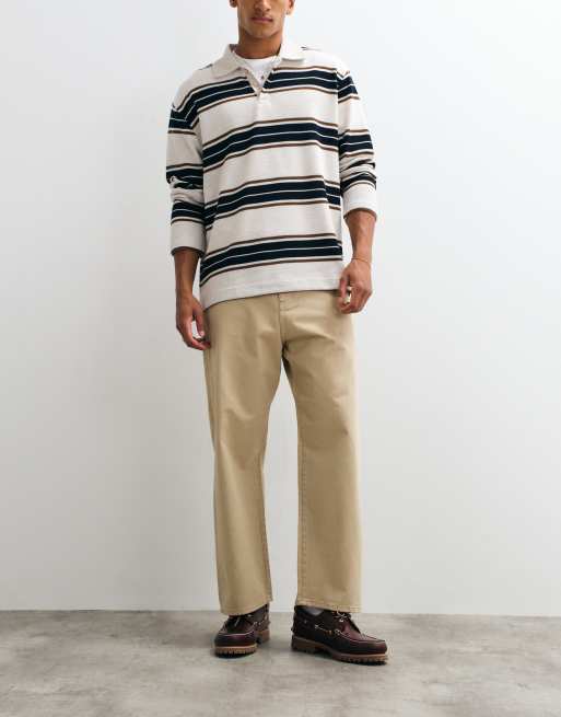 Jack & Jones Alex pantalon baggy en sergé beige, 2 de 5