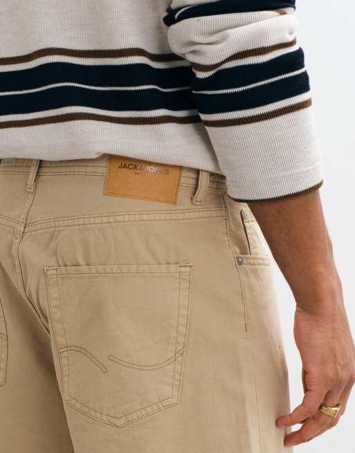Jack & Jones Alex pantalon baggy en sergé beige, 3 de 5
