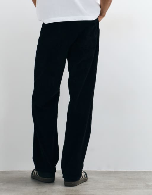 Jack & Jones Alex pantalon baggy en velours côtelé noir uni, 3 de 5