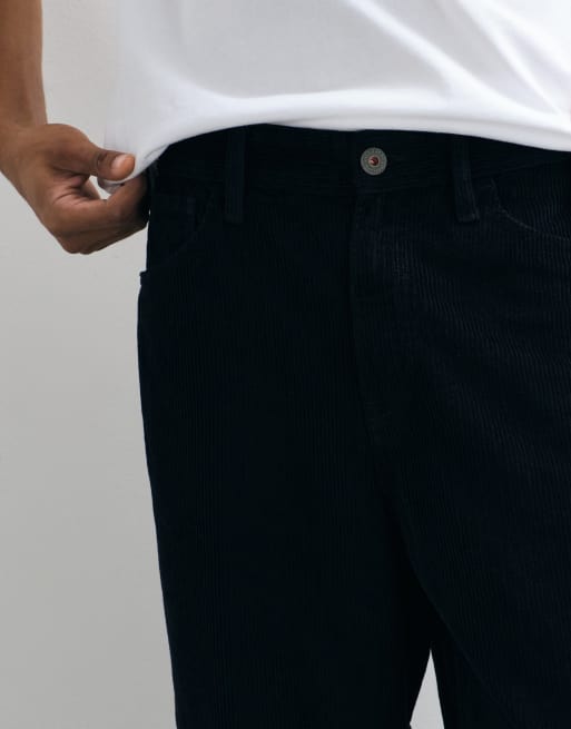Jack & Jones Alex pantalon baggy en velours côtelé noir uni, 4 de 5