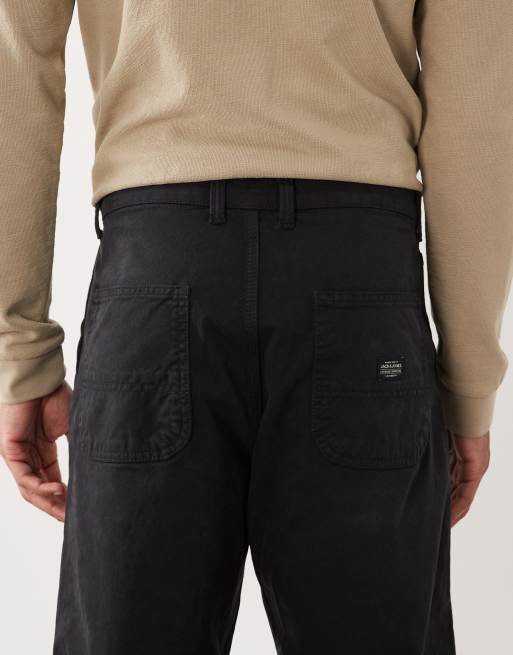 Jack & Jones - Alex - Pantalon style charpentier - Noir délavé, 5 de 5