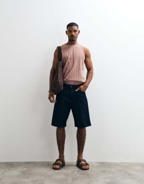 Jack & Jones - Alex - Pantaloncini ampi blu scuro con cuciture a contrasto - view 1