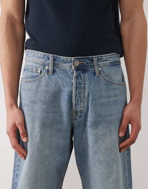 Jack & Jones - Alex - Pantaloncini larghi in denim blu vintage, 2 di 5