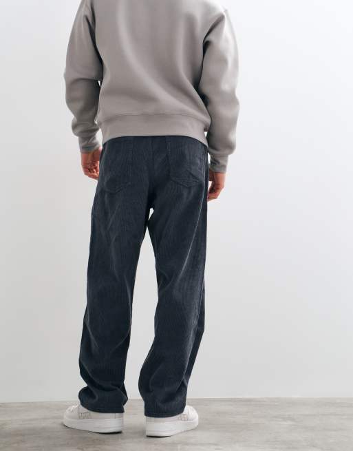 Jack & Jones Alex pantalones de pana holgados en gris oscuro, 5 de 5