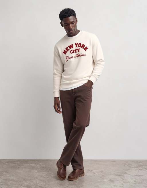 Jack & Jones Alex pantalones worker de sarga en marrón lavado, 6 de 10