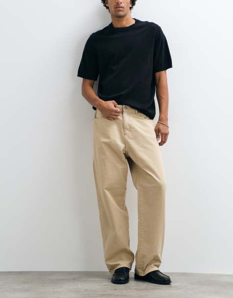 Jack & Jones Alex pantaloni in twill baggy fit beige - view 1