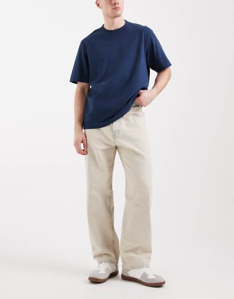 Jack & Jones - Alex - Posede jeans i afbleget vask - view 1