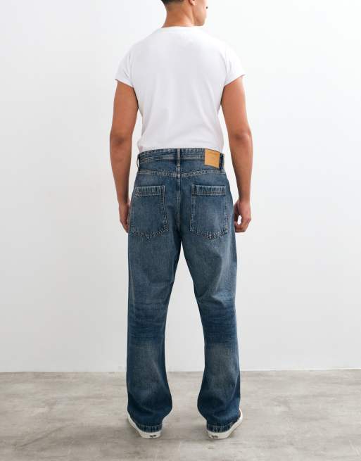 Jack & Jones - Alex - Posede jeans i mellemblå, 3 af 5