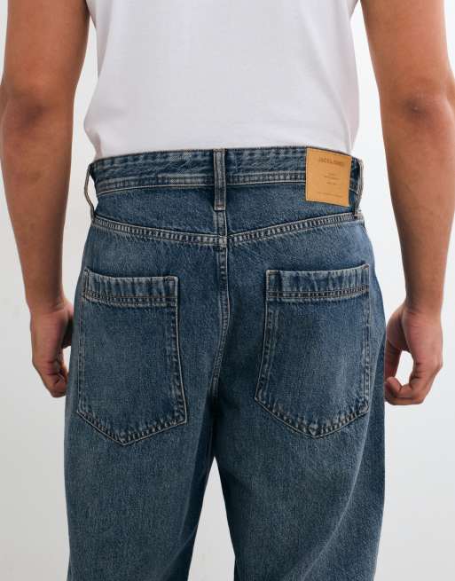 Jack & Jones - Alex - Posede jeans i mellemblå, 5 af 5
