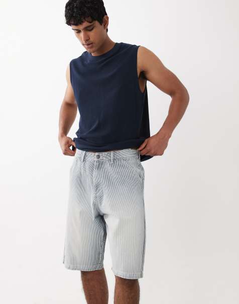 Jack & Jones - Alex - Short baggy à rayures hickory - view 1