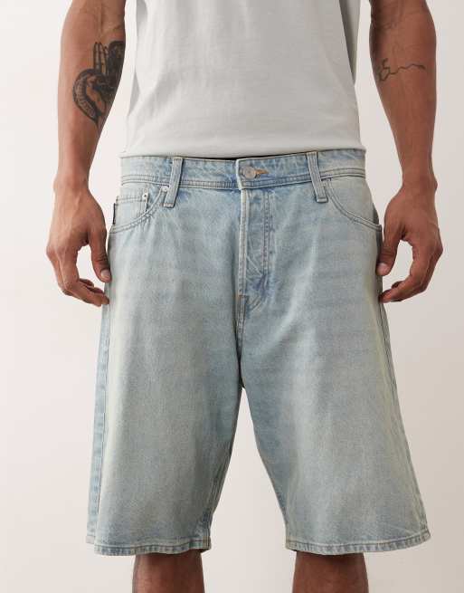 Jack & Jones - Alex - Short en jean coupe baggy - Bleu clair teinté, 5 de 5