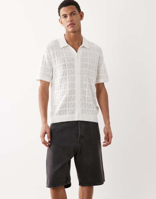 Jack & Jones – Alex – Svarttvättade, baggy jeansshorts, 2 av 5