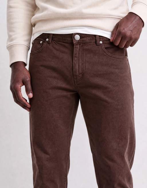 Jack & Jones Alex twill worker pants in washed brown, 10 of 10
