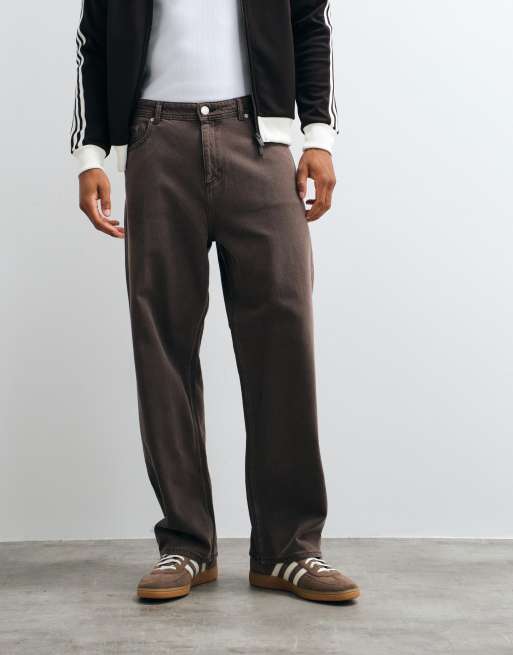 Jack & Jones Alex twill worker pants in washed brown, 5 of 10