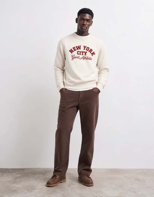 Jack & Jones Alex twill worker pants in washed brown, 9 of 10