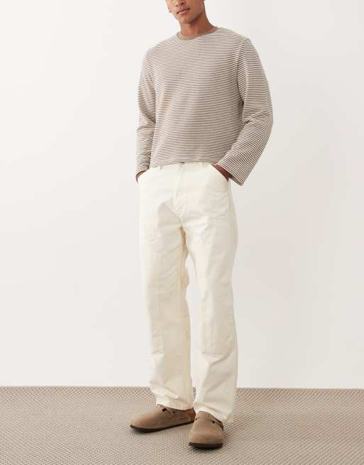 Jack & Jones – Alex – Weite Carpenter-Hose in Cremeweiß, 2 von 5