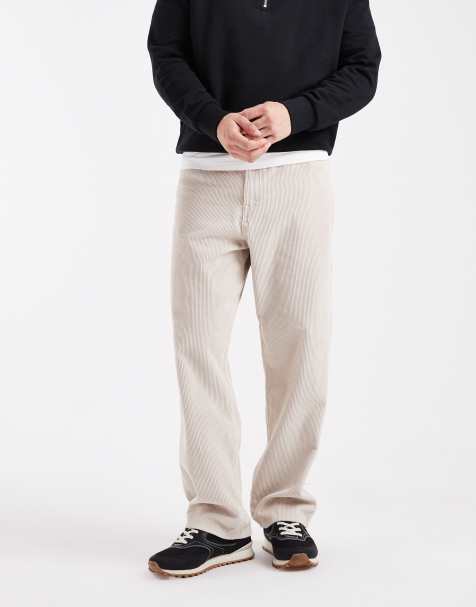 Jack & Jones – Alex – Weite Cordhose in Cremeweiß - view 1