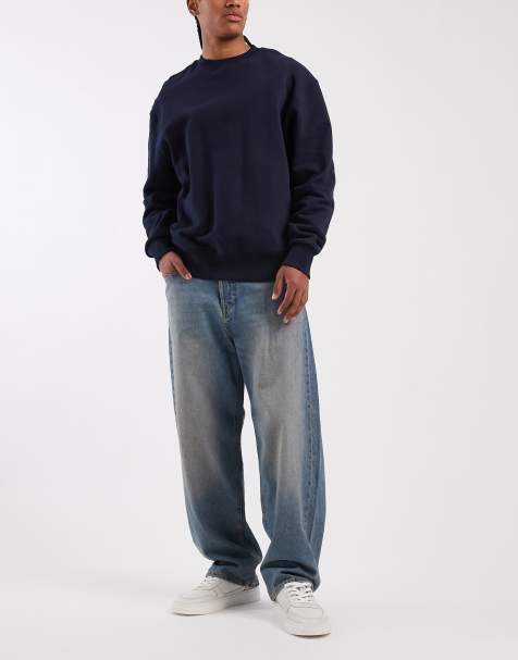 Jack & Jones – Alex – Weite Jeans in Blau - view 1