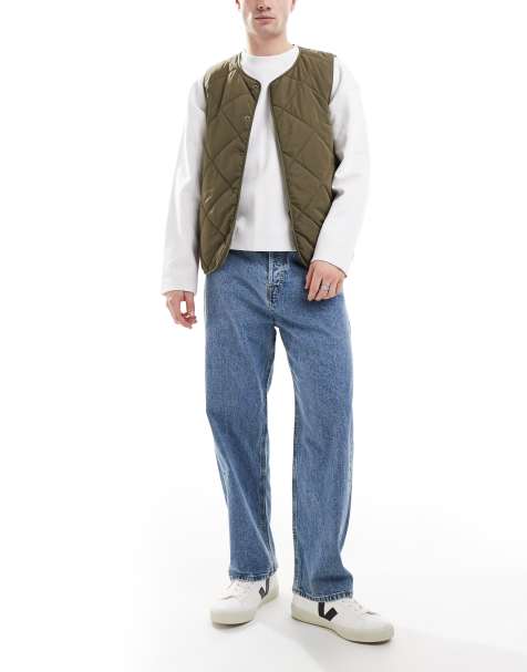 Jack & Jones – Alex – Weite Jeans in mittelblauer Waschung - view 1