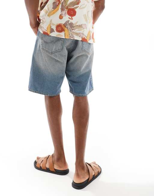 Jack & Jones – Alex – Weite Jeans-Jorts mit Vintage-Waschung in Blau, 4 von 5